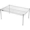 Global Equipment Nexel    Chrome Wire Dunnage Rack - 24"W x 21"D x 14"H P2124C